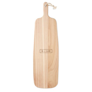 Grande planche de service en bois de paulownia avec corde de jute de forme naturelle.-Bois-8719941054059-5