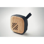 Haut-parleur sans fil 5.0 en Bambou à  l'avant