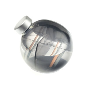 Ce n'est pas une bulle d'eau mais une horloge à  grand affichage LCD. Pas de pile nécessaire pour ce produit. Seulement du liquide.-Argent mat-8719941008144-2