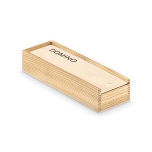 Jeu de domino présenté dans une boîte en bois.-Bois-8719941031623-2