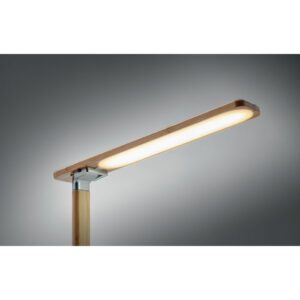 Lampe de bureau pliable en bambou avec 48 lampes LED