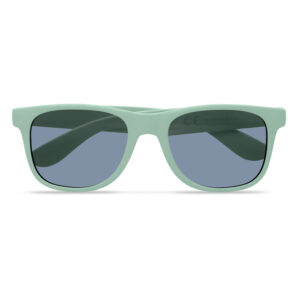 Lunettes de soleil classiques et élégantes composées à  45% de fibre de bambou et à  55% de PP. Protection UV 400.-Vert-8719941042919-3