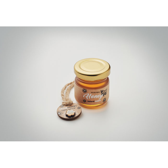 Pot de miel de fleurs sauvages (50g). Comprend des graines de fleurs d'abeilles. Fabriqué dans l'UE.-Bois-8719941056091-6