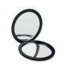 Miroir double face finition caoutchoutée : un miroir grossissant et un normal.-Noir-8719941025325