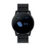 Montre sportive intelligente sans fil 4.0 à  faible consommation d'énergie avec bracelet en silicone. Batterie rechargeable Li-Pol 180 mAh. étanchéité IPX7. Nécessite une application gratuite (wearfit disponible sous iOS et Android.-Noir-8719941044838-3