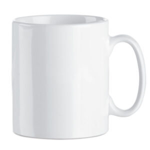 Mug en céramique de 300 ml dans une boîte cadeau en carton onduléindividuelle.-Blanc-8719941057982