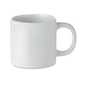 Mug en céramique de 200ml avec revêtement spécial pour la sublimation. Emballage individuel dans une boîte en carton blanc.-Blanc-8719941004528