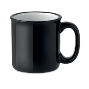 Tasse vintage en céramique 240 ml. Emballage individuel dans une boîte en carton blanche. Le transfert en céramique est résistant au lave-vaisselle.-Noir-8719941004511