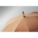 Parapluie en liège à  ouverture automatique de 25 pouces avec mât en bambou et poignée en bois de pin