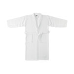 Peignoir en 100% coton organique 350gr/m² avec des poches sur les deux côtés. Ce peignoir résistant a un toucher doux. Convient à  la taille M/L. Présenté dans un sac cadeau en coton biologique.-Blanc-8719941053977-2