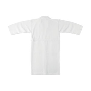 Peignoir en 100% coton organique 350gr/m² avec des poches sur les deux côtés. Ce peignoir résistant a un toucher doux. Convient à  la taille M/L. Présenté dans un sac cadeau en coton biologique.-Blanc-8719941053977-3