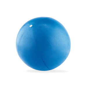 Petit ballon d'exercice en PVC pour Pilates ou yoga dans une pochette RPET avec pompe manuelle. Gonflé: à22cm-Bleu-8719941054615-3