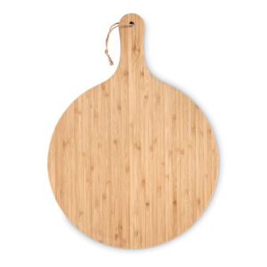 Planche à  découper en bambou avec une poignée. Avec cordelette de jute.  à31 cm.-Bois-8719941051362-3