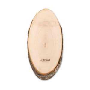 Planche à  découper ovale en bois avec écorce-Bois-8719941026834-5
