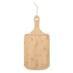 Planche de service en bambou avec rainure et corde de jute en forme naturelle.-Bois-8719941056732-1