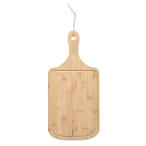 Planche de service en bambou avec rainure et corde de jute en forme naturelle.-Bois-8719941056732-1