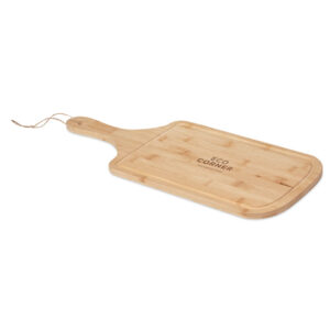 Planche de service en bambou avec rainure et corde de jute en forme naturelle.-Bois-8719941056732-5