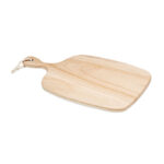 Planche à  découper et à  servir en bois de paulownia avec corde de jute de forme naturelle.-Bois-8719941054066