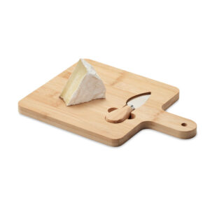 Planche à  fromage en bambou avec couteau de service.-Bois-8719941055742-2