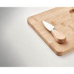 Planche à  fromage en bambou avec couteau de service.-Bois-8719941055742-6