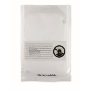 Poncho pliable en matériau biodégradable et également emballé  dans un sac biodégradable.-Transparent-8719941047716-1
