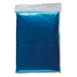 Poncho de Secours pliable.-Bleu-8719941013025