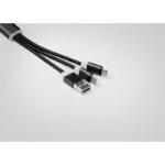 Porte-clés avec micro-USB 1A et câble de recharge de type C.-Noir-8719941033559-4