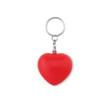 Porte-clés en PU forme de coeur.-Rouge-8719941032118