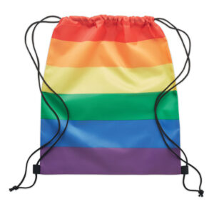 Sac à  cordon arc-en-ciel en polyester RPET 210D avec cordons en PP.-Multicolore-8719941056022-3