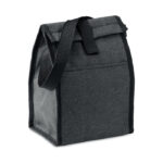 Sac à  déjeuner isotherme en RPET 600D avec poche frontale. Capacité 3L. Matériau d'isolation : mousse PE de 2 mm avec feuille d'aluminium.-Noir-8719941056459