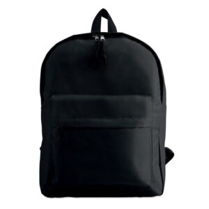 Sac à  dos avec poche extérieure zippée. Polyester 600D.-Noir-8719941015364