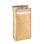 Sac à  lunch en papier tissé avec poche frontale. Matériel d'isolation: Couche de mousse PE. Contenance 3L.-Beige-8719941047464-6