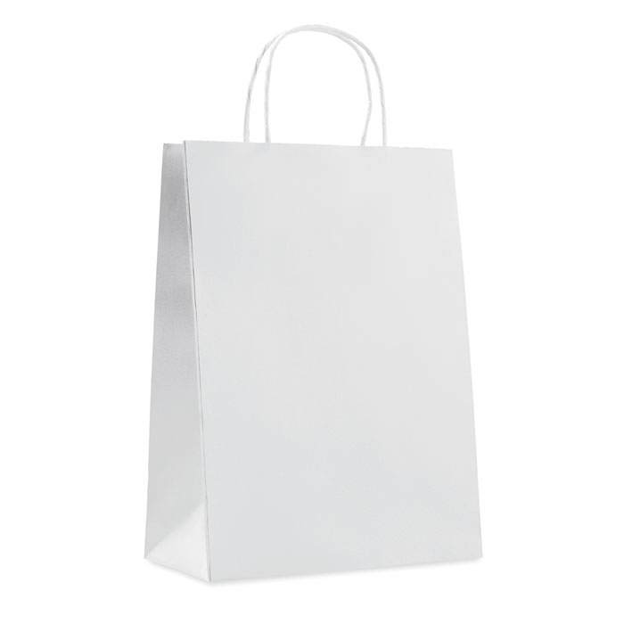 Grand  sac cadeau en papier. 150 gr/m².-Blanc-8719941000308-1