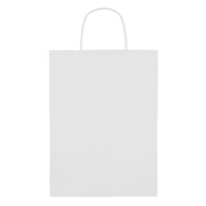 Grand  sac cadeau en papier. 150 gr/m².-Blanc-8719941000308