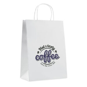 Grand  sac cadeau en papier. 150 gr/m².-Blanc-8719941000308-5