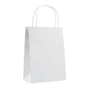 Petit sac cadeau en papier. 150 gr/m².-Blanc-8719941000285-1