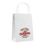Petit sac cadeau en papier. 150 gr/m².-Blanc-8719941000285-5