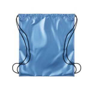 Sac cordelette avec lamination brillante en Polyester 190T.-Bleu-8719941011366-1