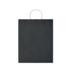 Grand sac en papier  (50% recyclé).  90 gr/m². Fabriqué en UE.-Noir-8719941051614-1