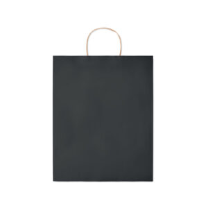 Grand sac en papier  (50% recyclé).  90 gr/m². Fabriqué en UE.-Noir-8719941051614-1