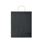 Grand sac en papier  (50% recyclé).  90 gr/m². Fabriqué en UE.-Noir-8719941051614-3