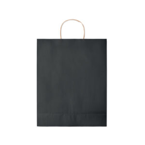 Grand sac en papier  (50% recyclé).  90 gr/m². Fabriqué en UE.-Noir-8719941051614-3