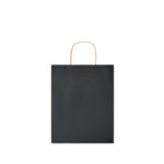 Sac en papier de taille moyenne pour les cadeaux.(50% recyclé).  90gr/m². Fabriqué en UE.-Noir-8719941051553-1