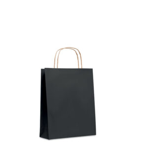 Petit sac en papier (50% recyclé). 90 gr/m². Fabriqué en UE.-Noir-8719941051492-2