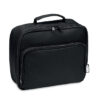 Sac isotherme pour le déjeuner/la glacière en 600D RPET avec poignée de transport. Doublure en feuille d'aluminium de 2 mm.-Noir-8719941053892