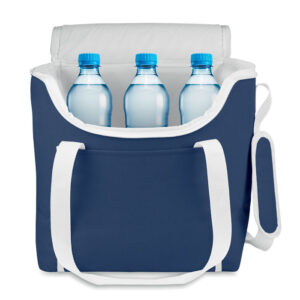 Sac isotherme en polyester 600D  avec doublure PEVA. Comprend une poche latérale. Matériel d'isolation: Couche de mousse PE. Contenance 25L.-Bleu-8719941025400-2