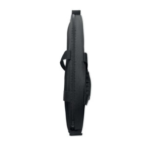 Sac de transport pour raquette de padel en RPET 600D rembourré.  Comprend une bandoulière réglable. Poche frontale supplémentaire à  fermeture éclair.-Noir-8719941057654-3