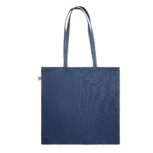 Sac shopping avec longues anses en coton recyclé 50% denim et 50% coton. 250 gr/m².-Bleu-8719941055803-3