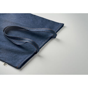 Sac shopping avec longues anses en coton recyclé 50% denim et 50% coton. 250 gr/m².-Bleu-8719941055803-6