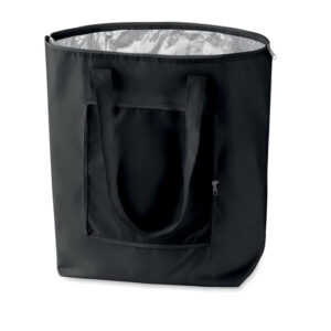 Sac glacière pliable. Idéal pour les produits laitiers. Polyester 210T intérieur en aluminium. Matériel d'isolation: Feuille d'aluminium. Contenance 13L.-Noir-8719941038967